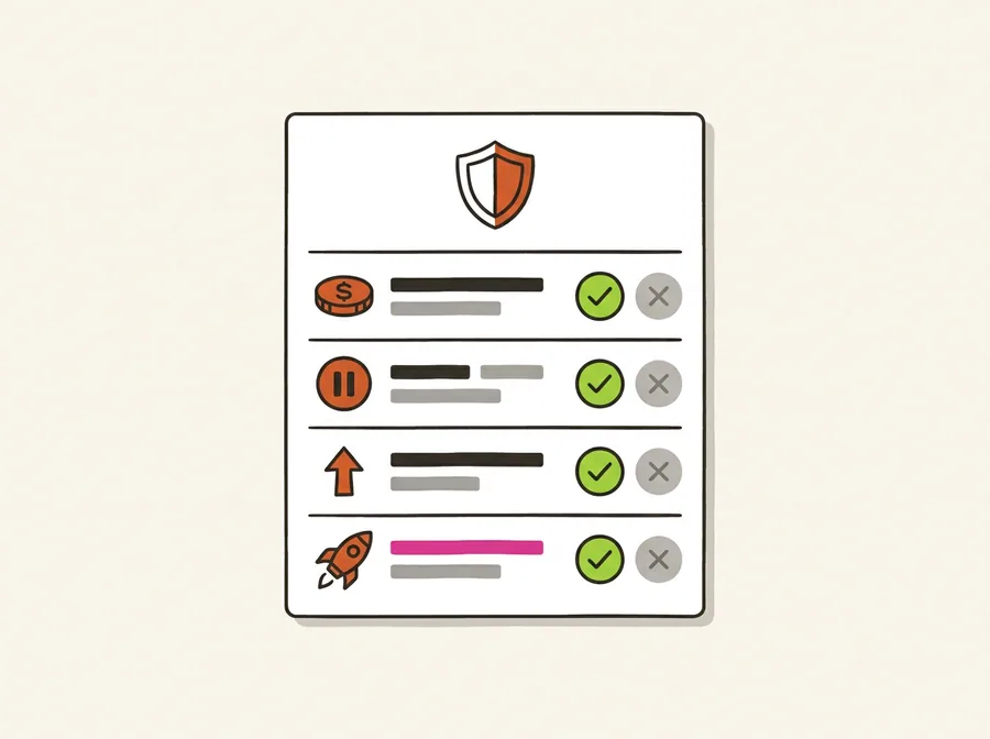 Rules and approvals queue in a Facebook ad management tool with pending actions